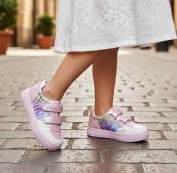 Gloria-Pembe Işıltılı Kız Çocuk Sneaker-Spor Ayakkabı