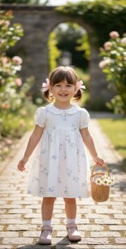 %100 El Yapımı-Ortopedik Pudra Kız Çocuk İlk Adım Ayakkabı