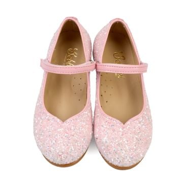 Love-Özel Gün Pembe Pullu Vegan Kız Çocuk Babet