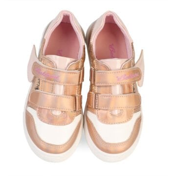 Luna Bronz Işıltılı Kalpli Kız Çocuk Sneaker Spor Ayakkabı