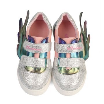 Wings Gümüş Kanatlı Kız Çocuk Sneaker Spor Ayakkabı