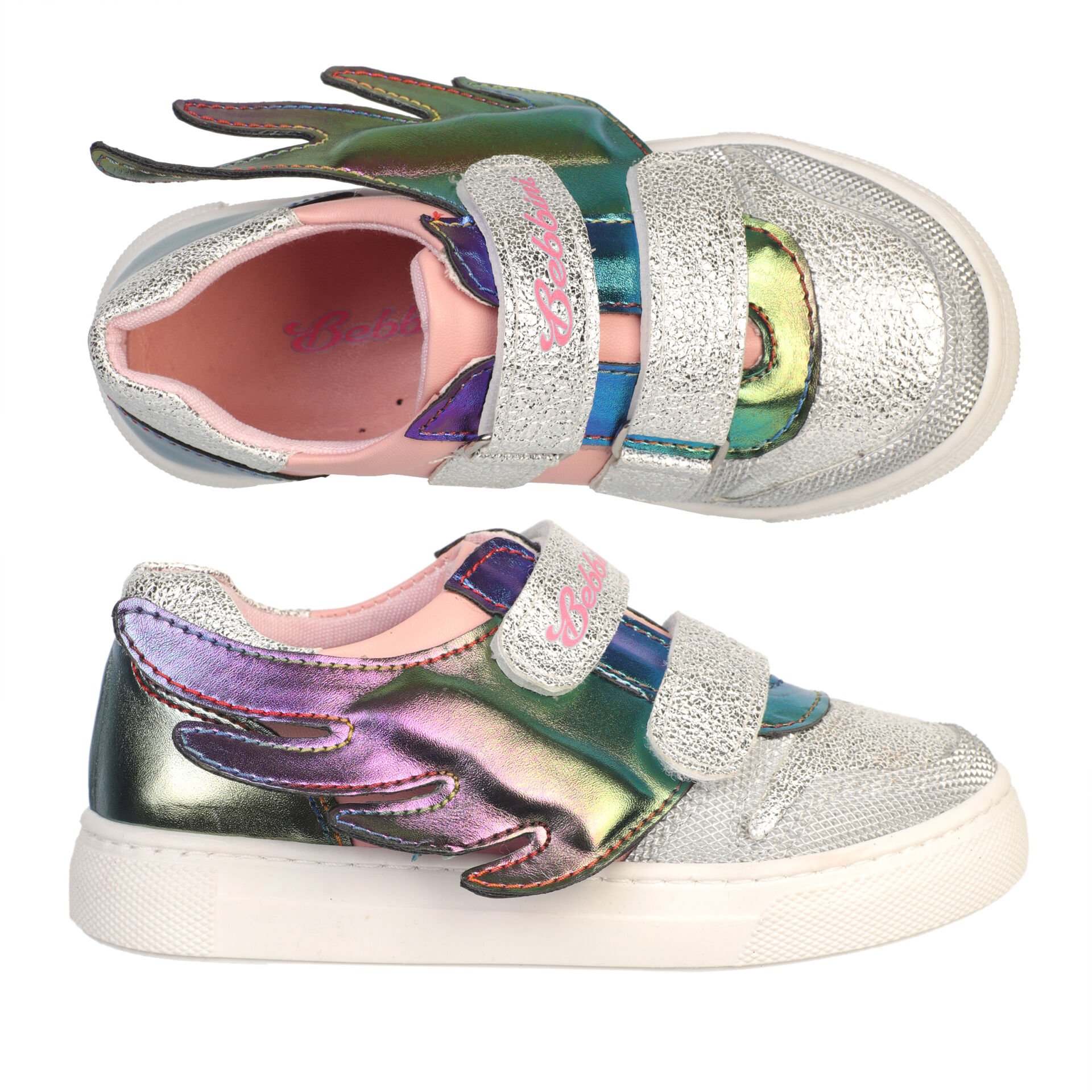 Wings Gümüş Kanatlı Kız Çocuk Sneaker Spor Ayakkabı