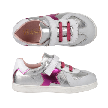 Fuchsia White Girl's Sports Shoes