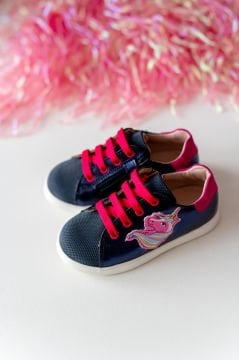 Unicorn Lacivert Burun Korumalı Kız Çocuk Spor Ayakkabı