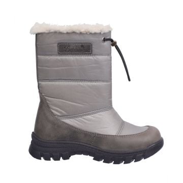 Kürklü - Suya Dayanıklı Gri Çocuk Çizmesi