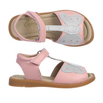 Mariposa Kelebekli Pembe Vegan Kız Çocuk Sandalet