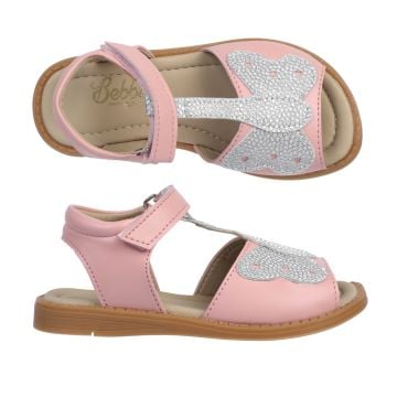 Mariposa Kelebekli Pembe Vegan Kız Çocuk Sandalet