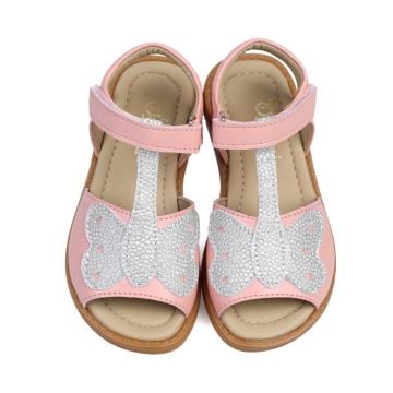 Mariposa-Kelebekli Pembe Vegan Kız Çocuk Sandalet