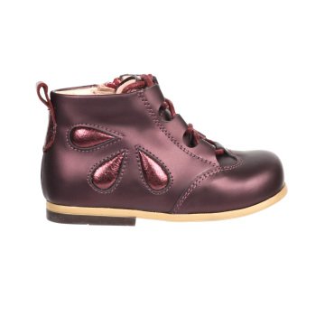 Damla-Bordo Fermuarlı Kız Çocuk Botu