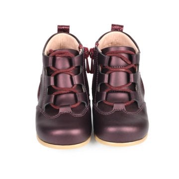 Damla-Bordo Fermuarlı Kız Çocuk Botu