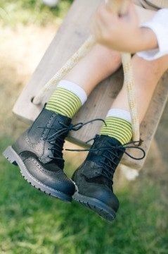 Black Leather Boots Children