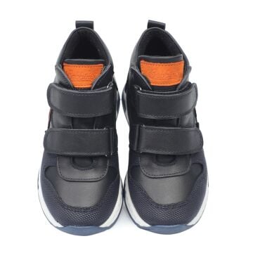 Dino- Lacivert Deri Erkek Çocuk Bot