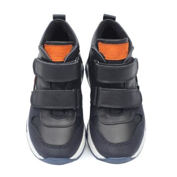 Dino- Lacivert Deri Erkek Çocuk Bot