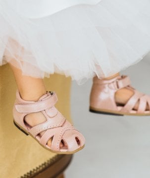 Powder in First Step Sandals