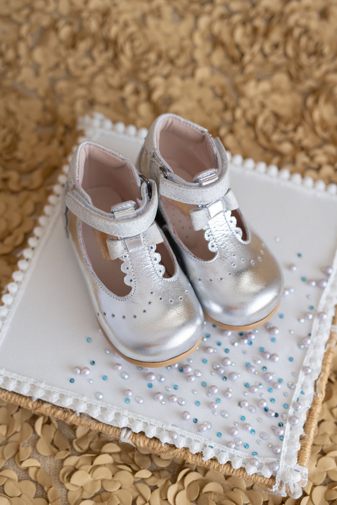 Heidi-Ortopedik Gümüş Renk İlk Adım Kız Çocuk Ayakkabı