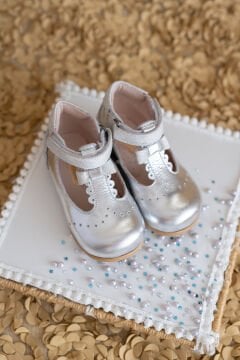 Heidi-Ortopedik Gümüş Renk İlk Adım Kız Çocuk Ayakkabısı