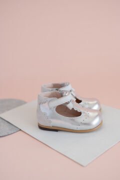 Heidi-Ortopedik Gümüş Renk İlk Adım Kız Çocuk Ayakkabı