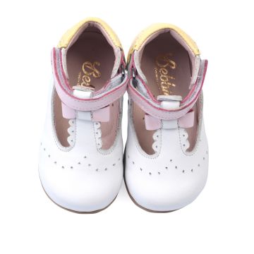 Heidi-Ortopedik Beyaz Renk İlk Adım Kız Çocuk Ayakkabı