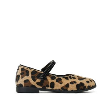 Love Leopar Vegan Deri Kız Çocuk Babet