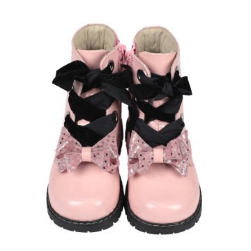 Jessica-Fiyonklu Pembe Rugan Kız Çocuk Postalı