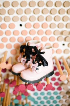 Jessica-Fiyonklu Pembe Rugan Kız Çocuk Postalı