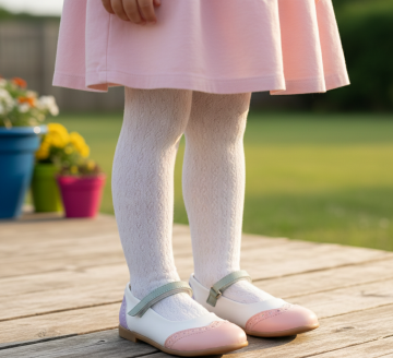 Perla-Özel Gün Pastel Kız Çocuk Vegan Babet