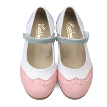 Perla-Özel Gün Pastel Kız Çocuk Vegan Babet