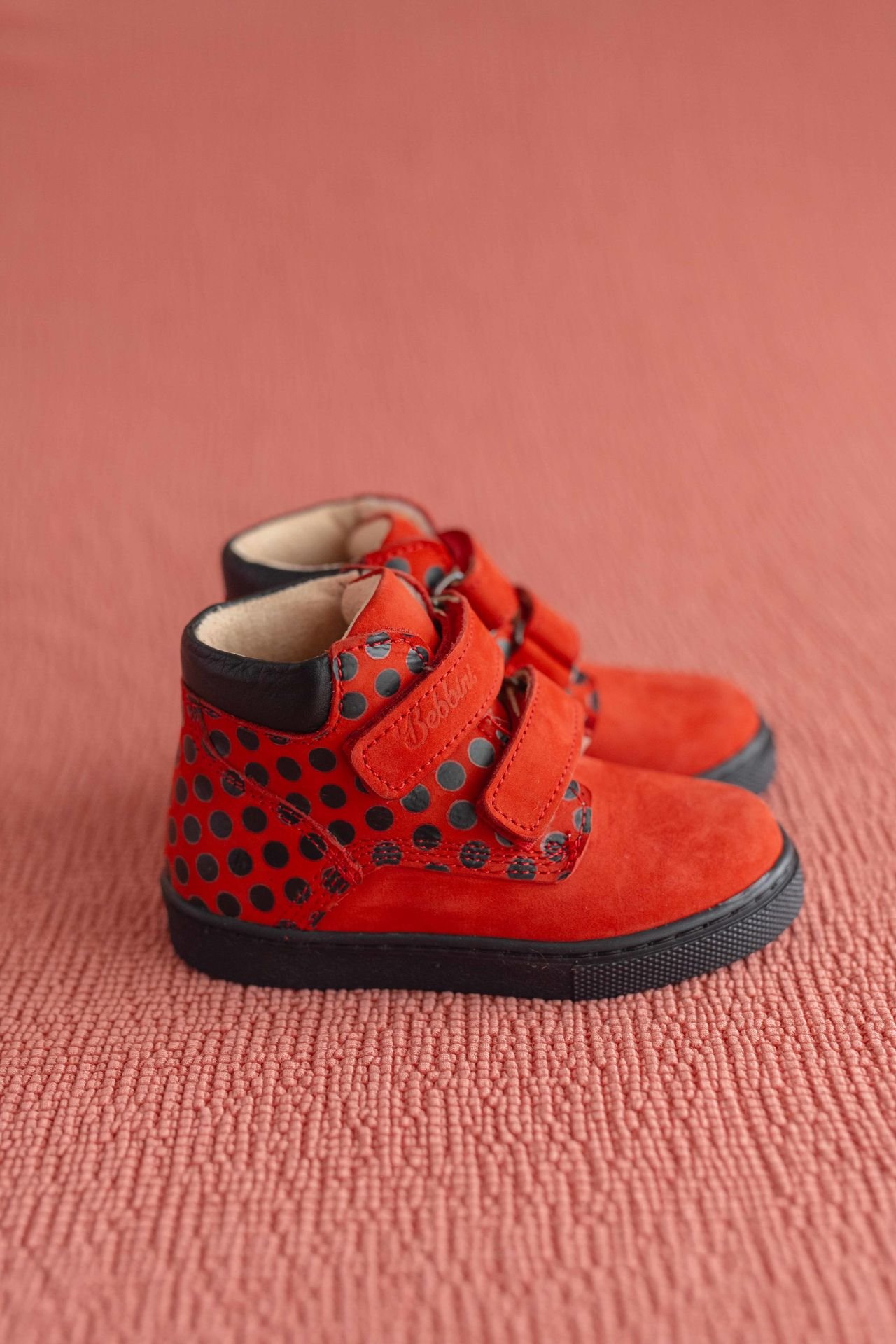 Bold - Puantiyeli Kırmızı  Cat  Kız Çocuk Bot