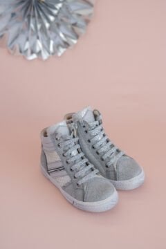 Anna-Gümüş Hakiki Deri Kız Çocuk Bot