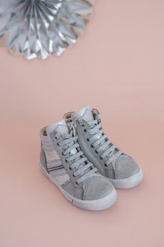 Anna-Gümüş Hakiki Deri Kız Çocuk Bot