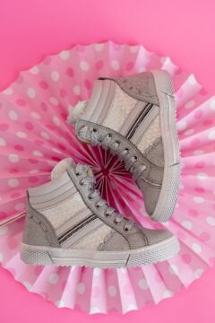 Anna-Gümüş Hakiki Deri Kız Çocuk Bot