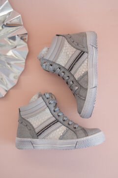 Anna-Gümüş Hakiki Deri Kız Çocuk Bot