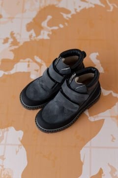 Timber Gri Burun Korumalı Hakiki Deri Çocuk Bot