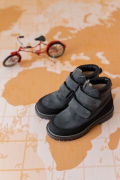 Timber Gri Burun Korumalı Hakiki Deri Çocuk Bot