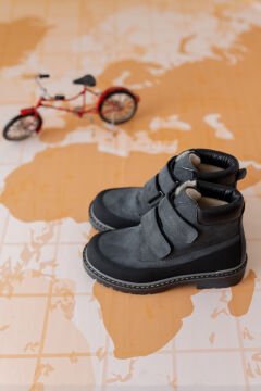 Timber- Gri Burun Korumalı Hakiki Deri Çocuk Bot