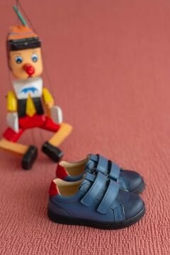 Ecco Jean Cırtlı Hakiki Deri Erkek Çocuk Spor Ayakkabı