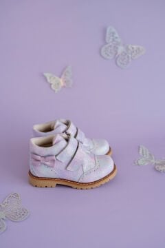 Serena Lila Işıltılı Hakiki Deri Kız Çocuk Bot