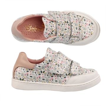 Gia İki Cırtlı Çiçekli Ortopedik Kız Çocuk Spor Ayakkabı