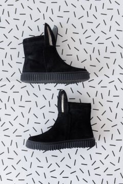 Rabbit-Siyah Hakiki Deri Kız Çocuk Bot