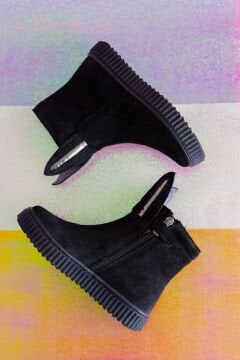 Rabbit-Siyah Hakiki Deri Kız Çocuk Bot