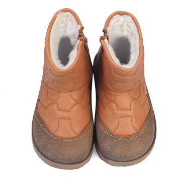 Heat-Taba Kürklü Hakiki Deri  Çocuk Bot