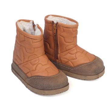 Heat-Taba Kürklü Hakiki Deri  Çocuk Bot