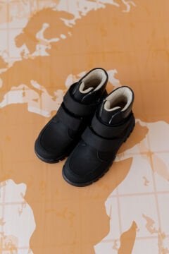 Helsinki-Siyah Hakiki Deri Çocuk Bot