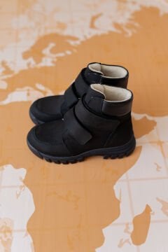 Helsinki-Siyah Hakiki Deri Çocuk Bot