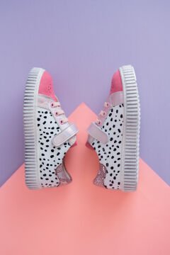 Gloss Mercan Hakiki Deri Ortopedik Kız Çocuk Spor Ayakkabı