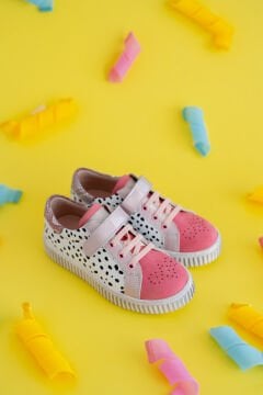 Gloss Mercan Hakiki Deri Ortopedik Kız Çocuk Spor Ayakkabı