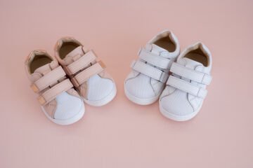 Ecco- Beyaz Cırtlı Hakiki Deri Ortopedik  Çocuk Spor Ayakkabı