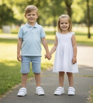 Ecco Beyaz Cırtlı Hakiki Deri Ortopedik Çocuk Spor Ayakkabı