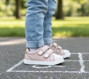 Ecco- Pudra Cırtlı Hakiki Deri Ortopedik Çocuk Spor Ayakkabı