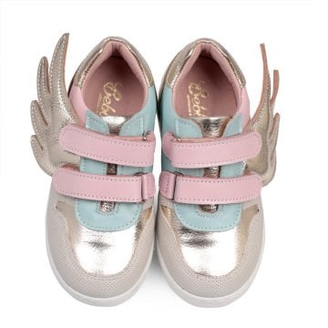 Wings-Pastel Kanatlı Hakiki Deri Spor Ayakkabı